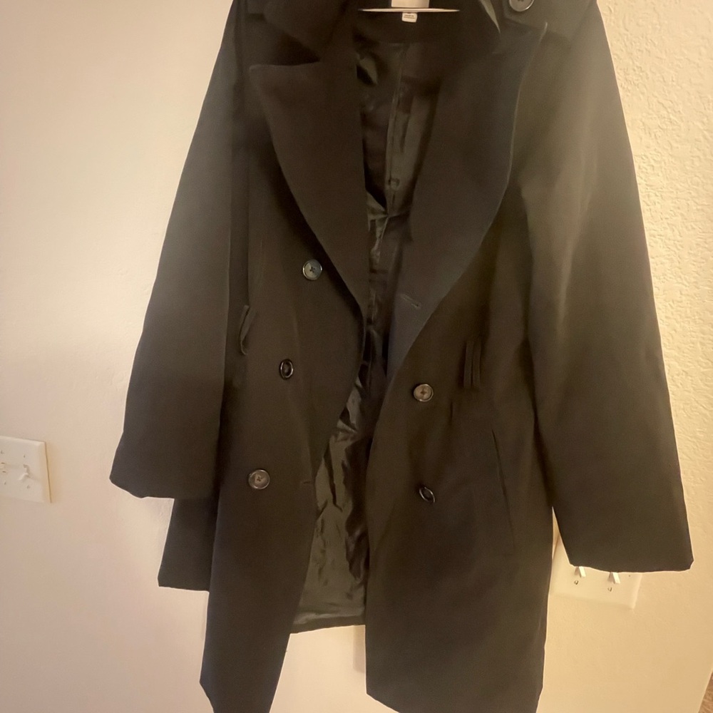 Croft & Barrow Black Trench Coat